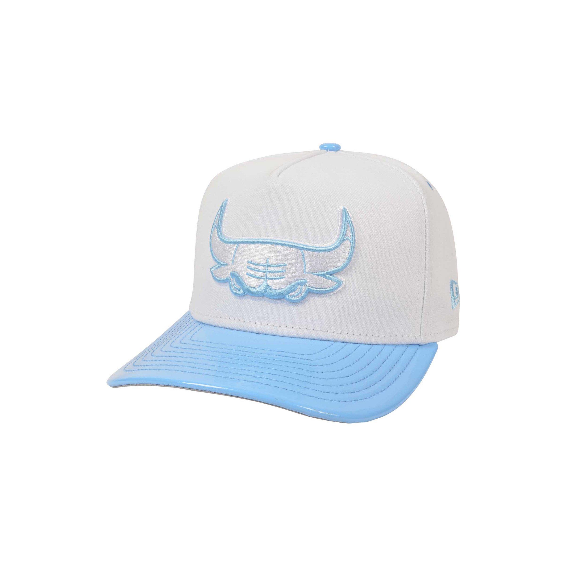 New Era Chicago Bulls 9FIFTY A-Frame XI Low Snapback Hat - White/Blue - WHITE/LT BLUE
